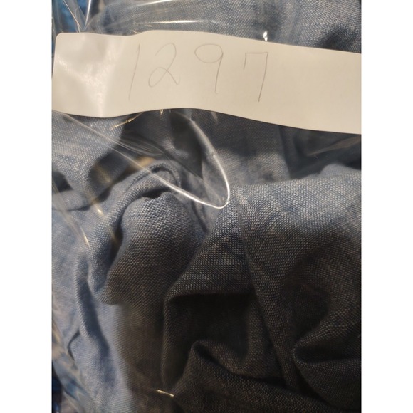 Tommy Bahama Shirt Mens Large Blue 100% Linen Long Sleeve Button Summer Spring - Picture 8 of 8